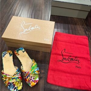 Christian Louboutin Women's Colorful Floral Sandals